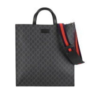 GUCCI GG Supreme Tote Bag Black